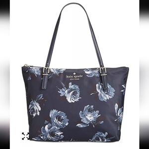 Kate Spade New York Watson Lane Small Night Rose Maya Tote Blue